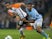 Gabriel Jesus and Ismaily in action during the Champions League game between Manchester City and Shakhtar Donetsk on September 26, 2017