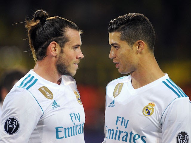 Gareth Bale back in Real Madrid training