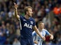 Harry Kane in action during the Premier League game between Huddersfield Town and Tottenham Hotspur on September 30, 2017