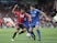 Bournemouth attacker Josh King is challenged by Leicester City's Harry Maguire during their Premier League clash at the Vitality Stadium on September 30, 2017