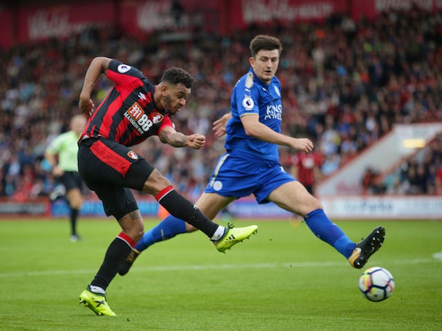 Bournemouth striker Josh King in action during his side's Premier League clash with Leicester City at the Vitality Stadium on September 30, 2017