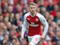 Arsenal midfielder Aaron Ramsey in action during his side's Premier League clash with Brighton & Hove Albion at the Emirates Stadium on October 1, 2017