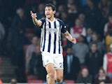 Ahmed Hegazi, also known as Ahmed Hegazy, in action for West Bromwich Albion during his side's Premier League clash with Arsenal