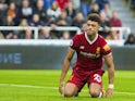 Liverpool midfielder Alex Oxlade-Chamberlain in action during his side's Premier League clash with Newcastle United at St James' Park on October 1, 2017