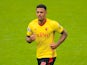 Watford striker Andre Gray in action during his side's Premier League clash with Liverpool on August 12, 2017
