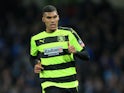 Collin Quaner in action for Huddersfield Town during an FA Cup clash with Manchester City