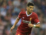 Liverpool's Dominic Solanke in action during pre-season