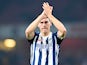 Gareth Barry in action for West Bromwich Albion during his side's Premier League clash with Arsenal