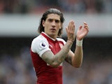 Arsenal full-back Hector Bellerin in action during his side's Premier League clash with Brighton & Hove Albion at the Emirates Stadium on October 1, 2017