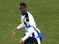 Henri Saivet in action for Newcastle United during a Premier League match against Everton in 2016