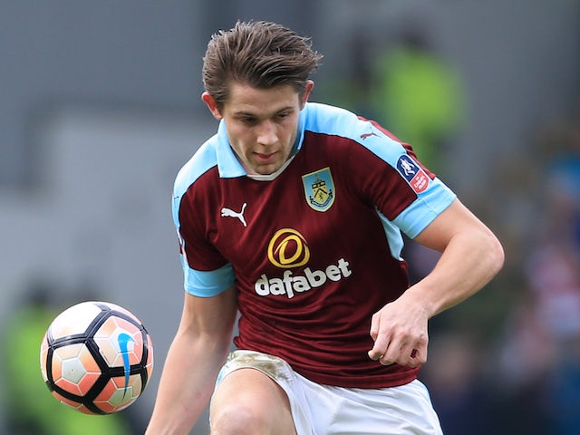 Burnley defender James Tarkowski in action during his side's FA Cup clash with Lincoln City