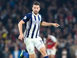 Jay Rodriguez in action for West Bromwich Albion during his side's Premier League clash with Arsenal