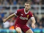Liverpool captain Jordan Henderson in action during his side's Premier League clash with Newcastle United at St James' Park on October 1, 2017