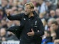 Liverpool manager Jurgen Klopp reacts during his side's Premier League clash with Newcastle United at St James' Park on October 1, 2017