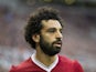 Liverpool winger Mohamed Salah in action during his side's Premier League clash with Newcastle United at St James' Park on October 1, 2017