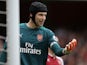 Arsenal goalkeeper Petr Cech in action during his side's Premier League clash with Brighton & Hove Albion at the Emirates Stadium on October 1, 2017