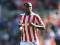 Saido Berahino in action for Stoke City during a Premier League clash with Liverpool in 2016-17