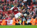 Arsenal full-back Sead Kolasinac in action during his side's Premier League clash with Brighton & Hove Albion at the Emirates Stadium on October 1, 2017