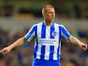 Steve Sidwell in action for Brighton & Hove Albion in the Championship during the 2016-17 campaign