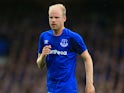 Davy Klaassen in action for Everton during a 2017-18 Europa League match