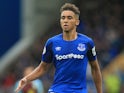 Dominic Calvert-Lewin in action for Everton during a 2017-18 Premier League match