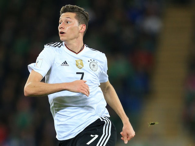 Julian Draxler in action during the World Cup qualifier between Northern Ireland and Germany on October 5, 2017