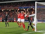 United go a goal up during the Champions League group game between Benfica and Manchester United on October 18, 2017