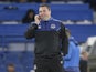 Interim Toffees boss David Unsworth watches on during the EFL Cup game between Chelsea and Everton on October 25, 2017