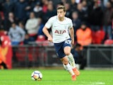 Harry Winks in action during the Premier League game between Tottenham Hotspur and Liverpool on October 22, 2017