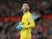 Hugo Lloris looks to the heavens during the Premier League game between Manchester United and Tottenham Hotspur on October 28, 2017
