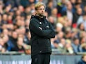 Jurgen Klopp watches the horror unfold during the Premier League game between Tottenham Hotspur and Liverpool on October 22, 2017