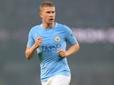 Kevin De Bruyne in action for Manchester City on October 24, 2017