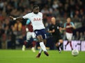 Moussa Sissoko scores the opener during the EFL Cup game between Tottenham Hotspur and West Ham United on October 25, 2017