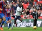 Andros Townsend cops an eyeful of Moussa Sissoko's derriere during the Premier League game between Tottenham Hotspur and Crystal Palace on November 5, 2017