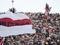 River Plate supporters watch their side take on Boca Juniors in 2009