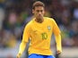 Neymar in action during the international friendly between Japan and Brazil on November 10, 2017