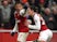 Alexis Sanchez celebrates scoring with Hector Bellerin during the Premier League game between Arsenal and Tottenham Hotspur on November 18, 2017