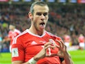 Close-up shot of Gareth Bale celebrating scoring [NOT SUITABLE FOR ARTICLES]
