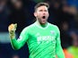 West Bromwich Albion goalkeeper Ben Foster in action during his side's Premier League clash with Newcastle United at The Hawthorns on November 28, 2017