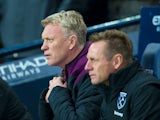 West Ham United manager David Moyes at the Premier League game against Manchester City on December 3, 2017