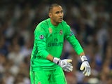Keylor Navas in action for Real Madrid during the Champions League final on June 3, 2017