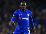 N'Golo Kante in action during the Premier League game between Chelsea and Swansea City on November 29, 2017