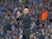 Pep Guardiola applauds during the Premier League game between Manchester City and West Ham United on December 3, 2017