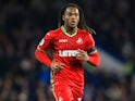 Renato Sanches in action during the Premier League game between Chelsea and Swansea City on November 29, 2017