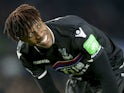 Crystal Palace winger Wilfried Zaha in action during his side's Premier League clash with Brighton & Hove Albion at the Amex Stadium on November 28, 2017