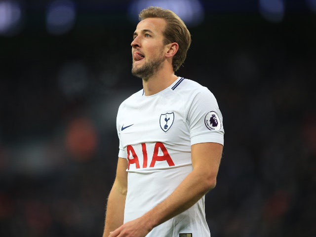 Harry Kane rues a missed opportunity in Tottenham Hotspur's Premier League match against Stoke City on December 9, 2017