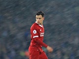 A sultry Philippe Coutinho during the Premier League game between Liverpool and Everton on December 10, 2017