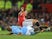 Vincent Kompany fouls Ander Herrera during the Premier League game between Manchester United and Manchester City on December 10, 2017