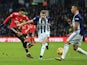 Jesse Lingard scores the second during the Premier League game between West Bromwich Albion and Manchester United on December 17, 2017