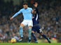 Kyle Walker battles with Danny Rose during the Premier League game between Manchester City and Tottenham Hotspur on December 16, 2017